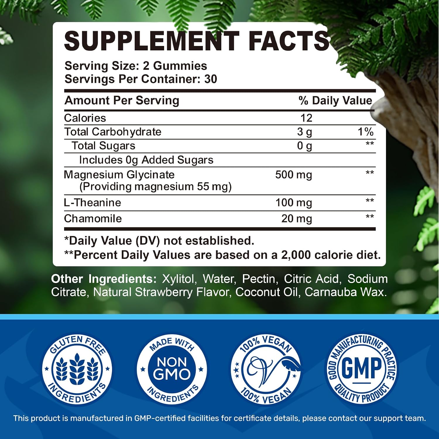 Detalle 2 de Magnesium Glycinate Gummies 500 mg