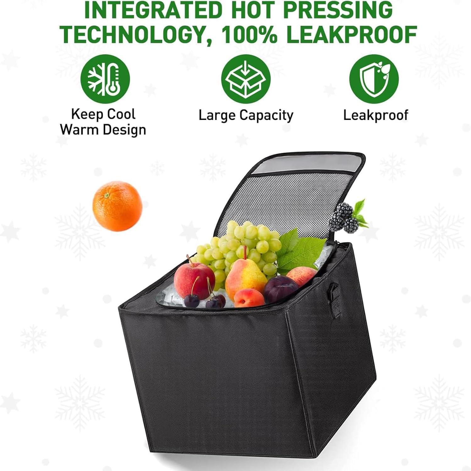 Detalle de Snuopfy 115L Trunk Organizer with Cooler Bag