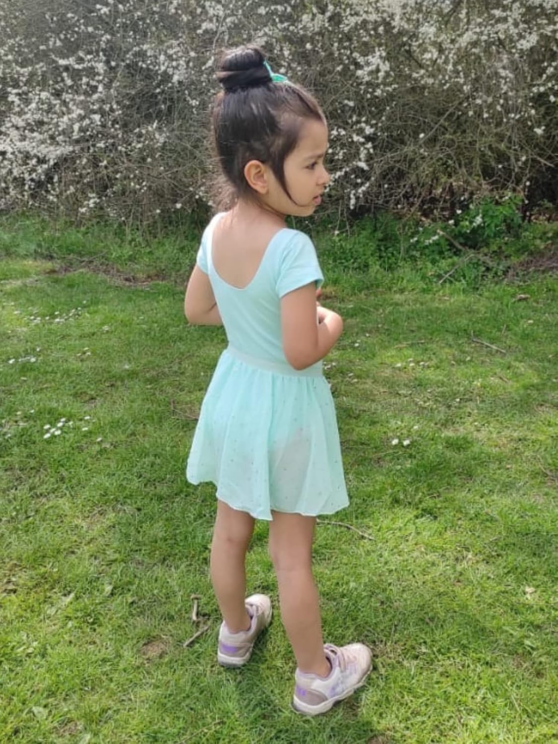 Detalle de Bricnat abbigliamento da balletto per ragazze 2–10 anni: vestito/body in cotone con tutù