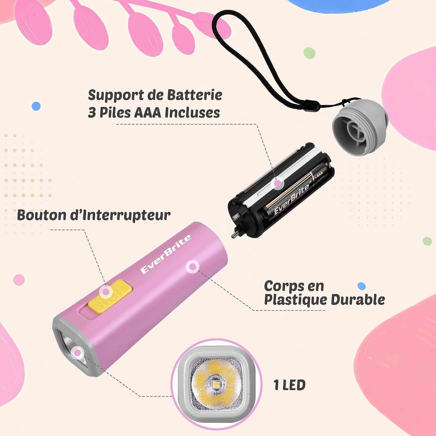 Detalle 2 de EverBrite Mini Lampe de Poche LED 30 lm