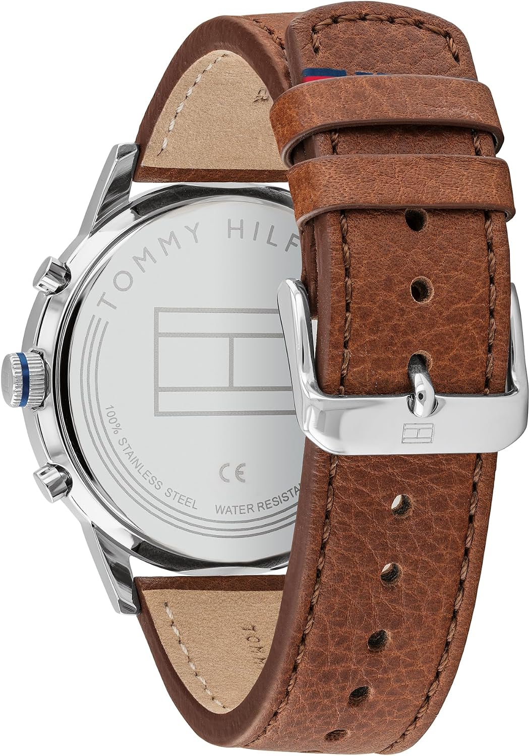 Detalle de Tommy Hilfiger Multi Zifferblatt Quarz Uhr für Herren mit Edelstahl- oder Lederarmband