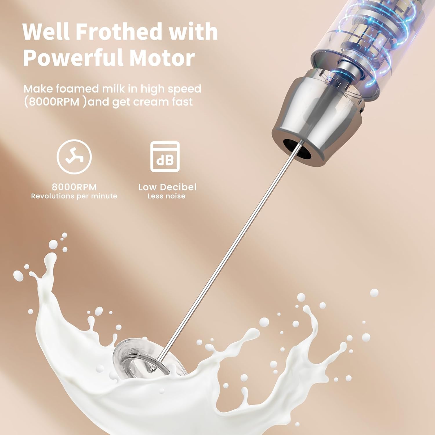 Thumbnail 3 de Maestri House LunaFro Rechargeable Milk Frother 1200mAh