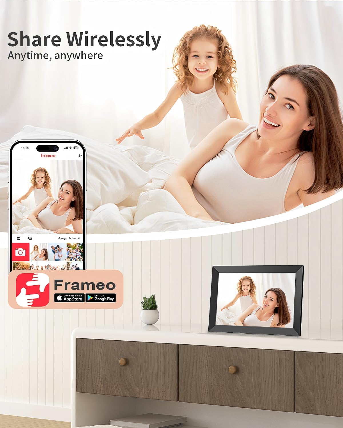 Thumbnail 5 de Frameo 10.1 Inch Digital Photo Frame