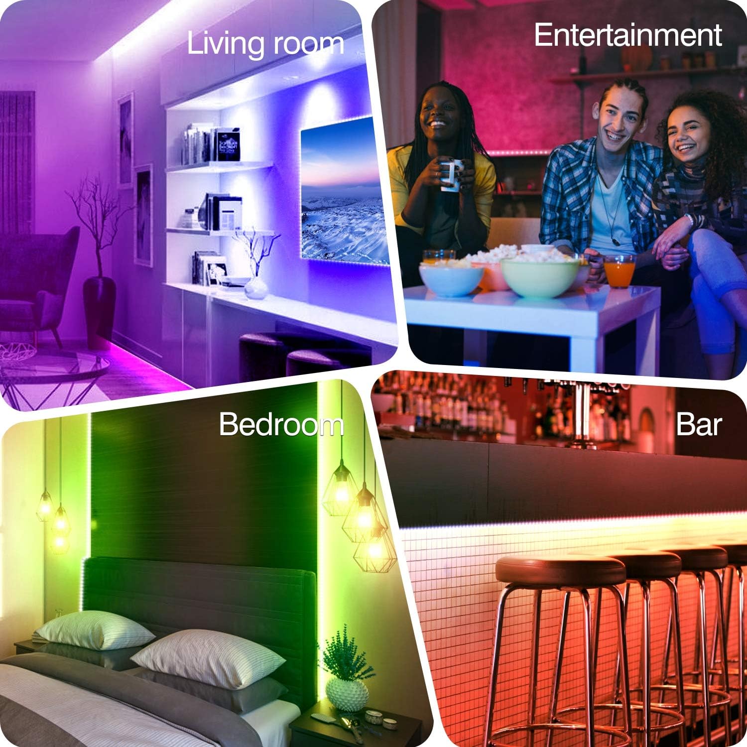 Thumbnail 6 de Mexllex LED Strip Lights 10M RGB Colour Changing LED Lights