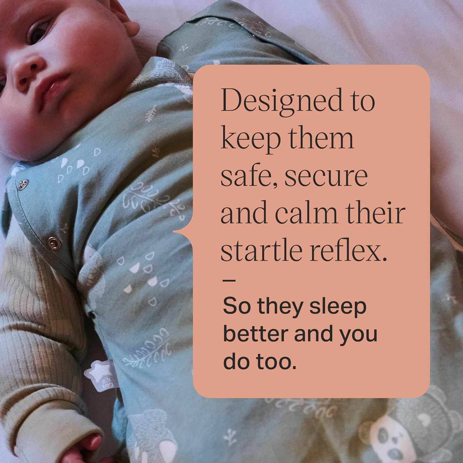 Detalle de Tommee Tippee Baby Sleeping Bag for Newborns (The Original Grobag Swaddle Bag) – 0-3m
