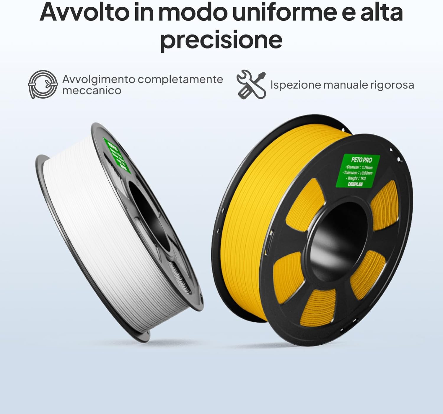 Detalle 2 de DEEPLEE PETG Pro 3 KG filamento per stampa 3D