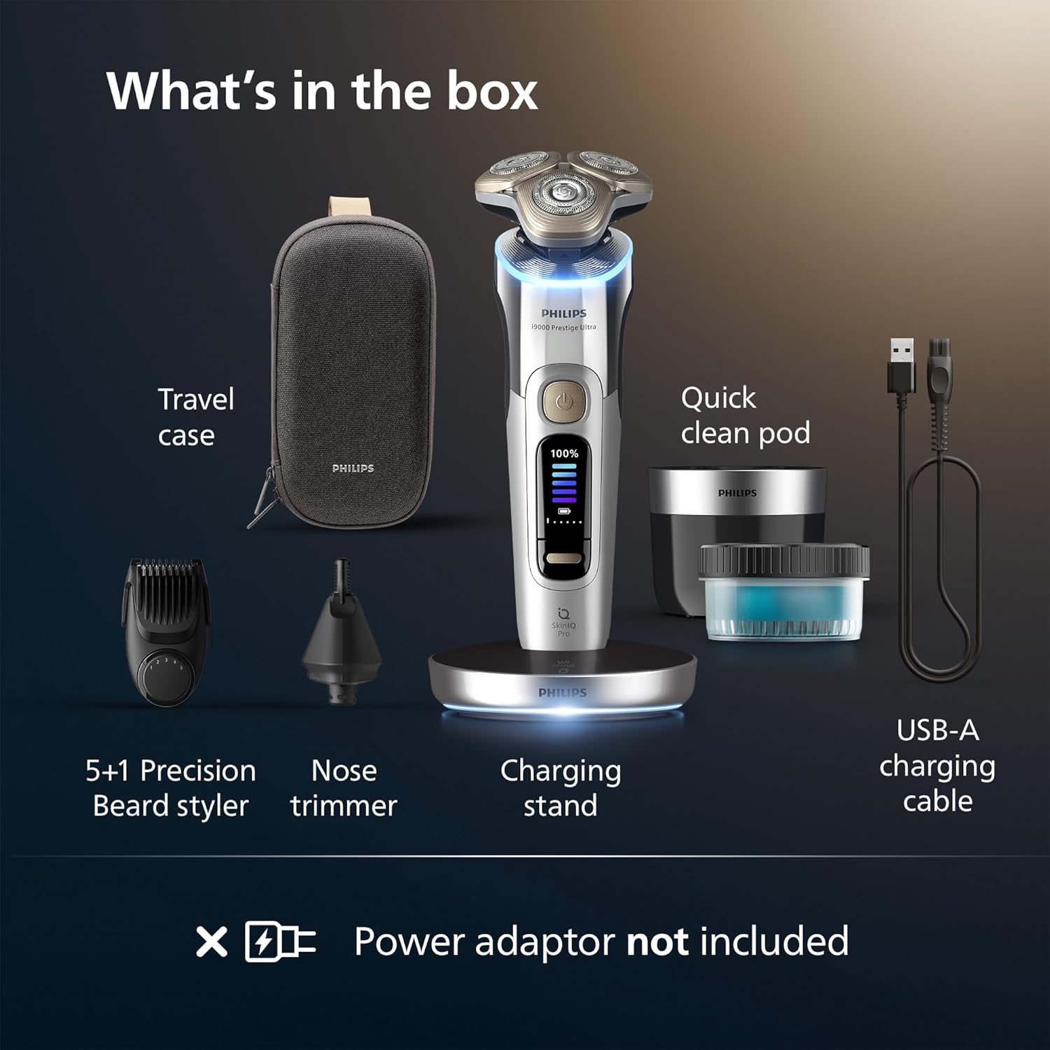 Thumbnail 6 de Philips Shaver i9000 Prestige Ultra XP9404/38 5 modes