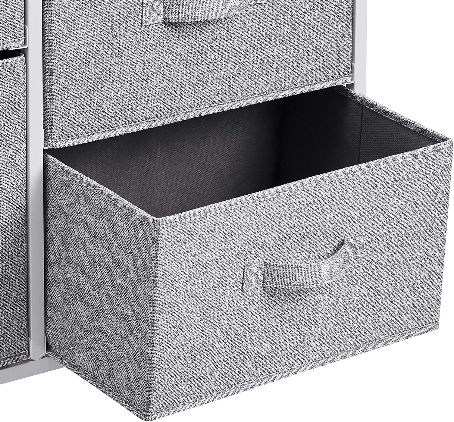 Detalle 2 de Amazon Basics Aufbewahrungsschrank für Kleiderschränke – 5 Stoffschubladen, Weiß