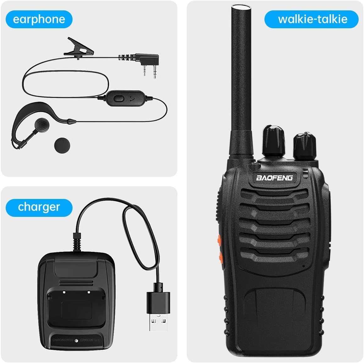 Thumbnail 6 de Winmoom long-range walkie talkies 4 pack
