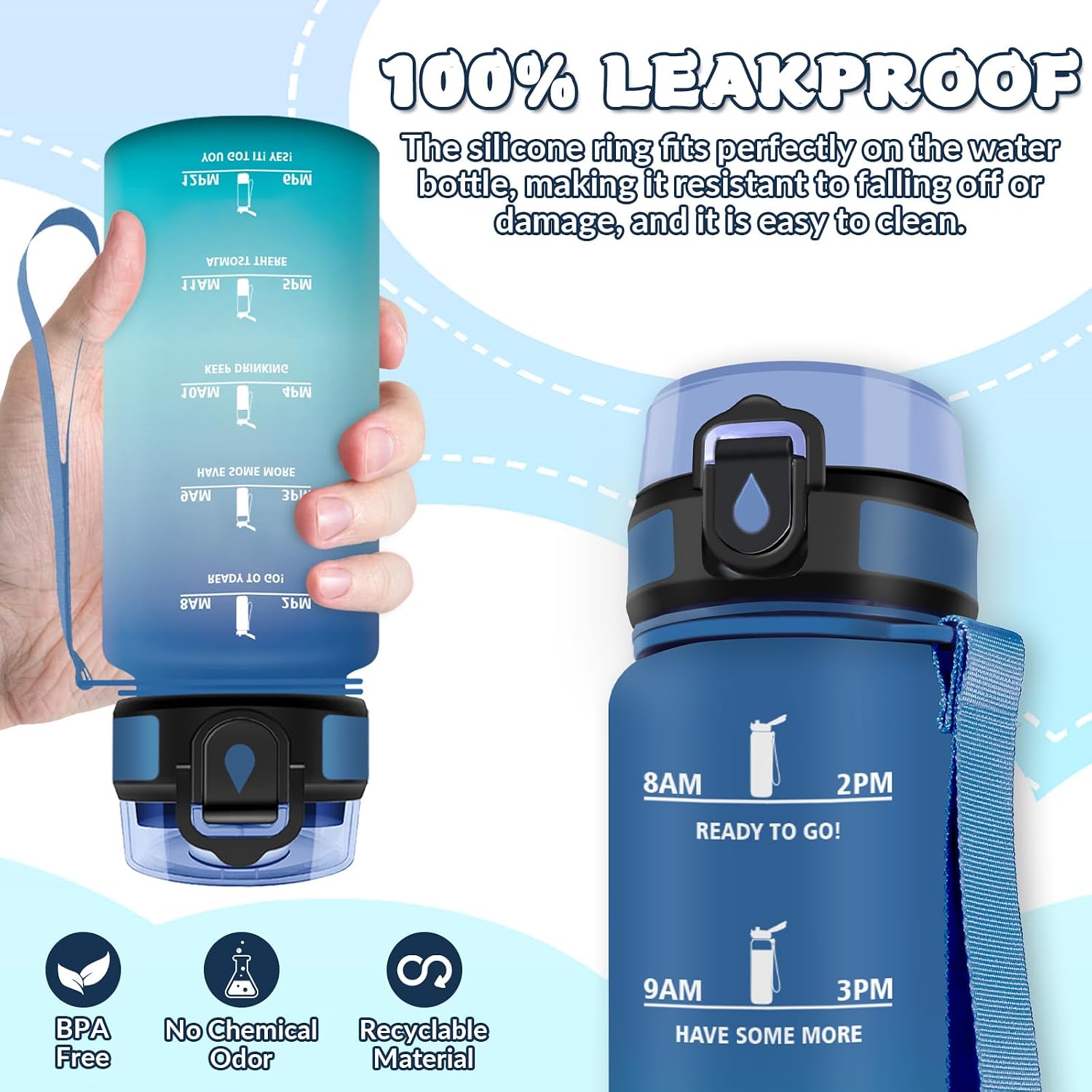 Detalle de HoneyHolly Borraccia 500Ml con cannucce