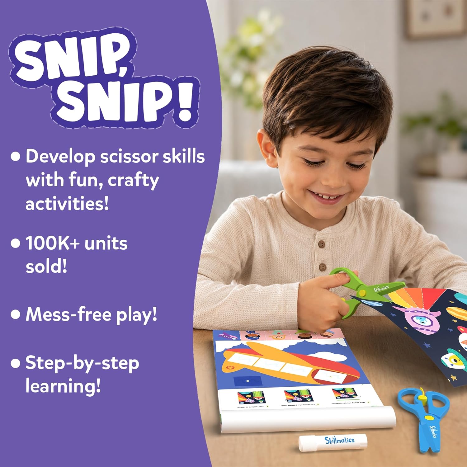 Thumbnail 2 de Skillmatics Scissor Skills 25 Activities