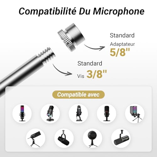 Detalle 2 de TONOR bras de microphone T20LP