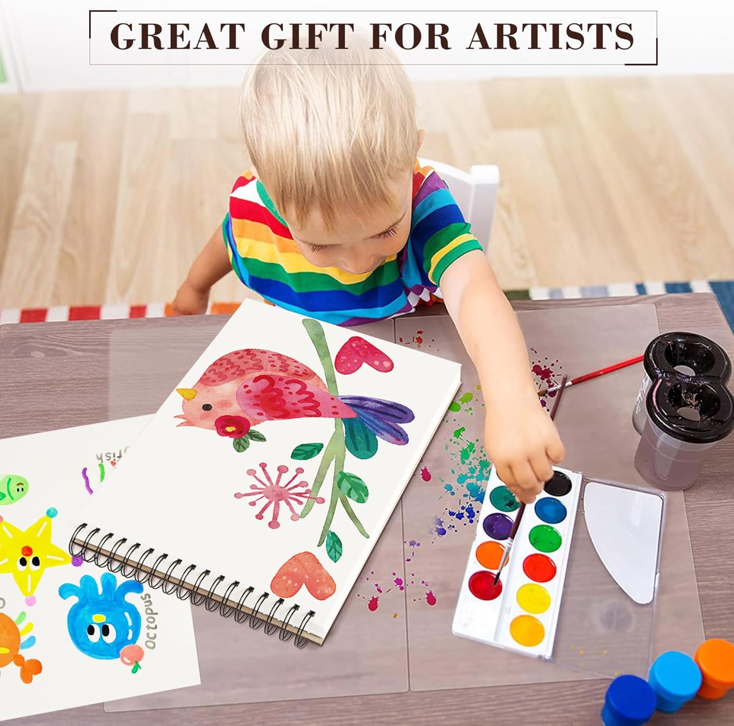 Thumbnail 5 de KINSPORY Album da Disegno A4 100 fogli, carta schizzo 🎨