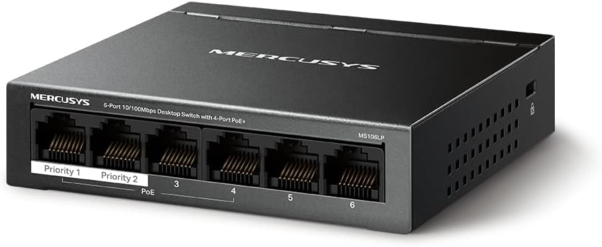 Thumbnail 1 de MERCUSYS MS106LP Switch PoE+ 6 ports avec 4 PoE+ (40W) et 2 liaisons montantes