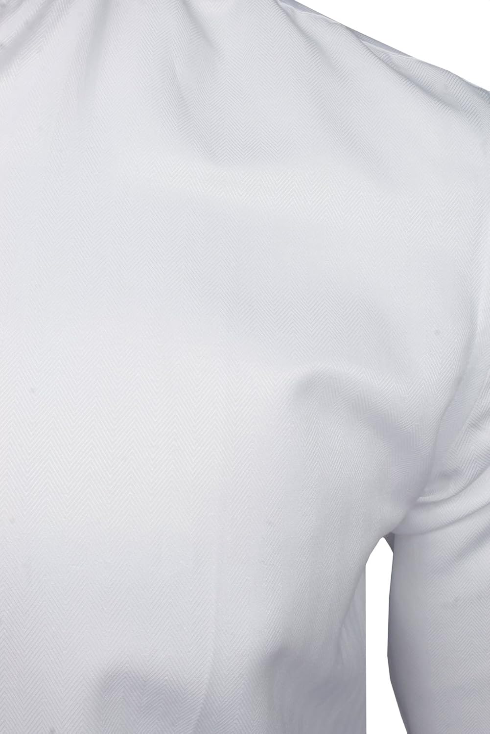 Thumbnail 2 de Xact Chemise à col Mao et bande en tissu chevron pour hommes - coupe régulière, manches longues