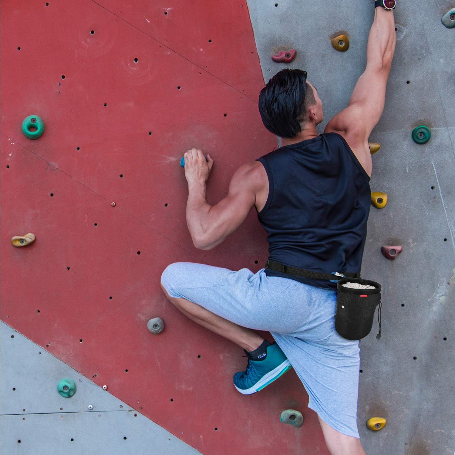 Thumbnail 6 de MoKo Chalk Bag: Drawstring Rock Climbing Chalk Bag for Bouldering