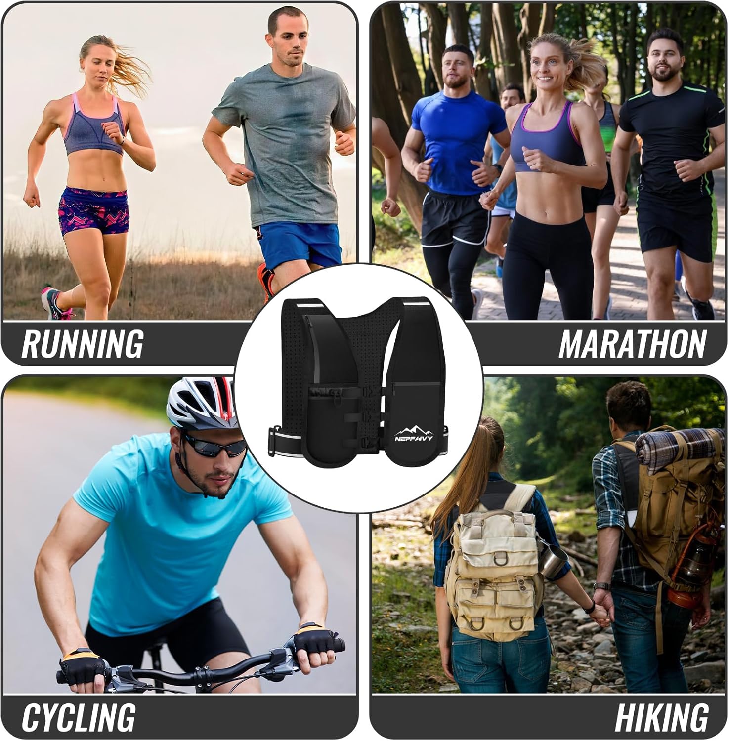 Thumbnail 6 de Nepfaivy Running Vest for Women and Men