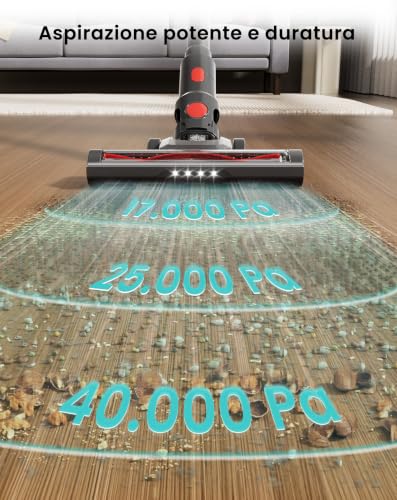 Thumbnail 6 de Lefant V1 Aspirapolvere Senza Fili 40000Pa – Scopa Elettrica con LED Touch