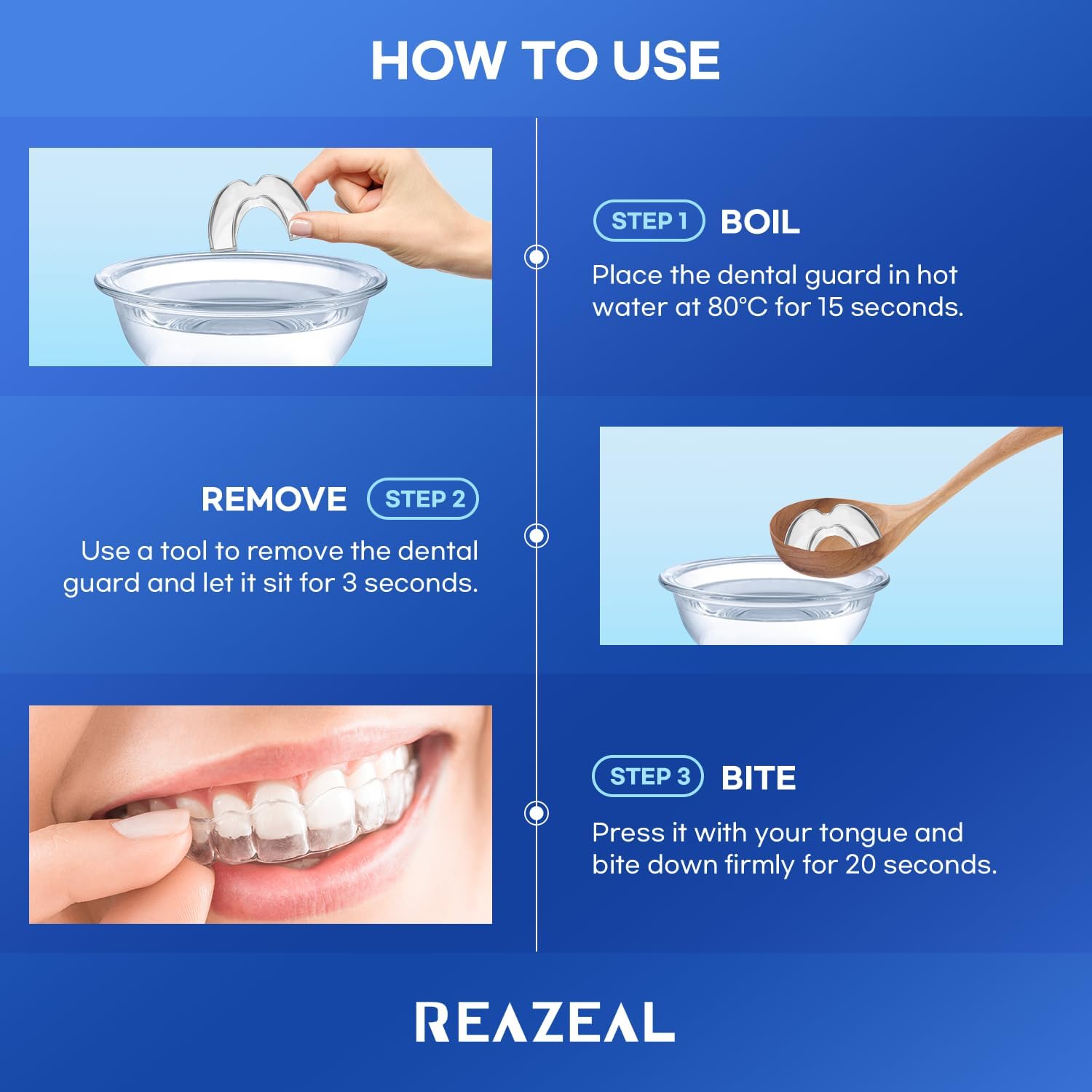Thumbnail 4 de Mouth Guard Moldable Nighttime Teeth Protector 4 pack 🦷