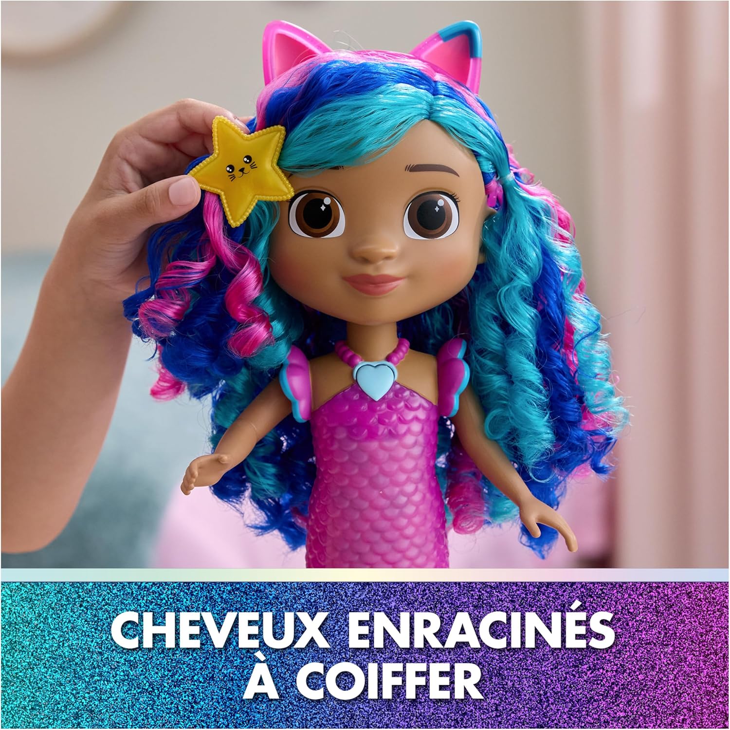 Thumbnail 4 de Gabby et la Maison Magique Le Film : Poupée Sirène Gabby 35 cm avec Sons et Lumières