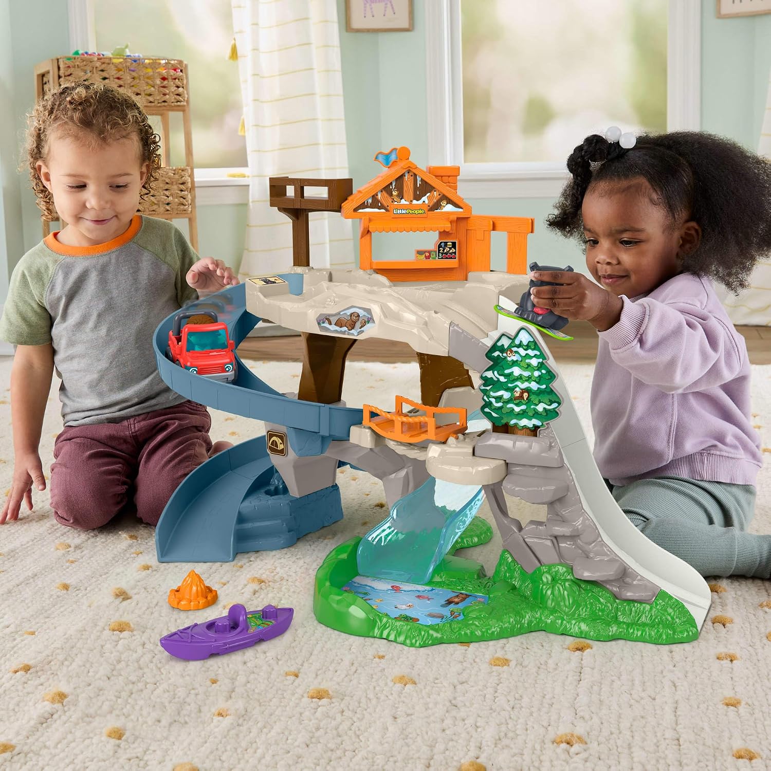 Thumbnail 1 de Fisher-Price Little People Ultimate Mountain JJY77 peuterspeelset