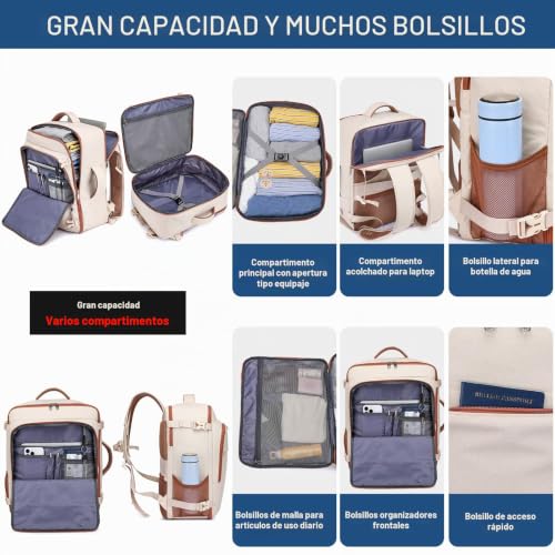 Detalle de ENZOSUM mochila de viaje 30 L