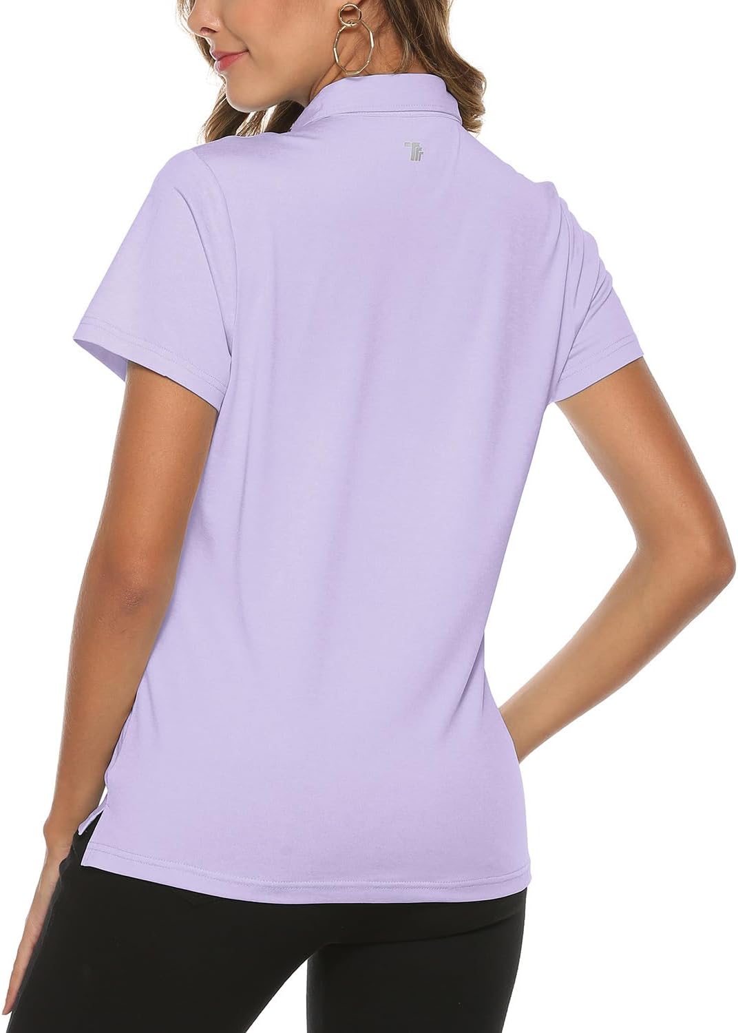 Detalle 2 de YSENTO Damen Golf-Poloshirt Kurzarm – schnelltrocknend, atmungsaktiv & UPF 30+