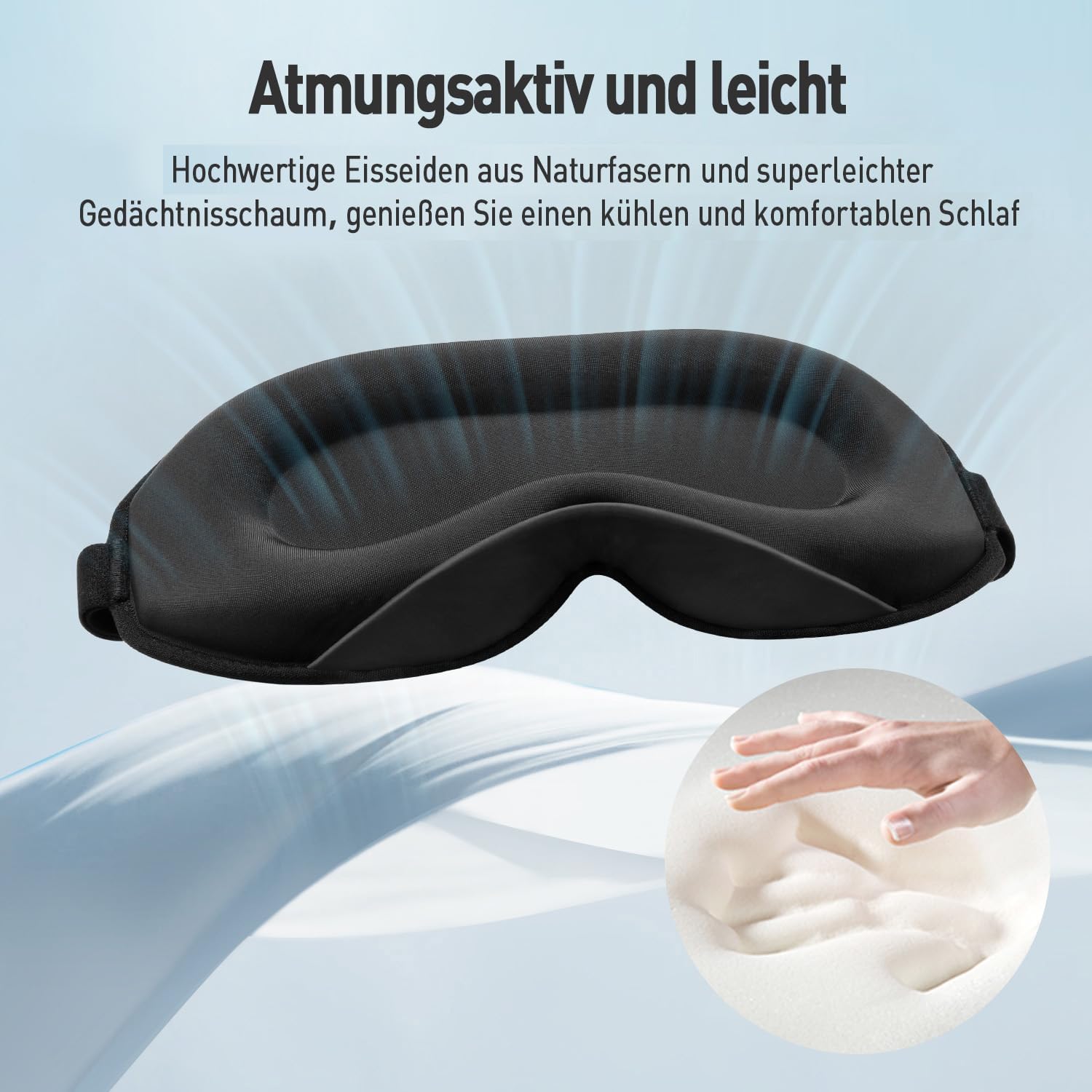 Detalle 2 de Umisleep Schlafmaske Seitenschläfer 3D-Augenhöhlen 😴