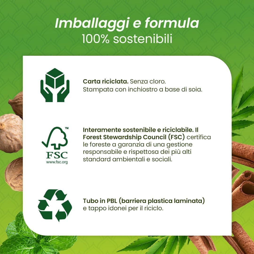Thumbnail 5 de Himalaya Botanique Complete Care Candela Cannella – Dentifricio Vegano Ecocert Cosmos Natural, 75 ml