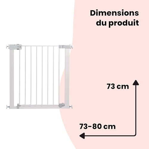 Thumbnail 7 de Safety 1st Auto Close Gate — Barrière de sécurité enfant sans perçage, 73–80 cm (max 136 cm)
