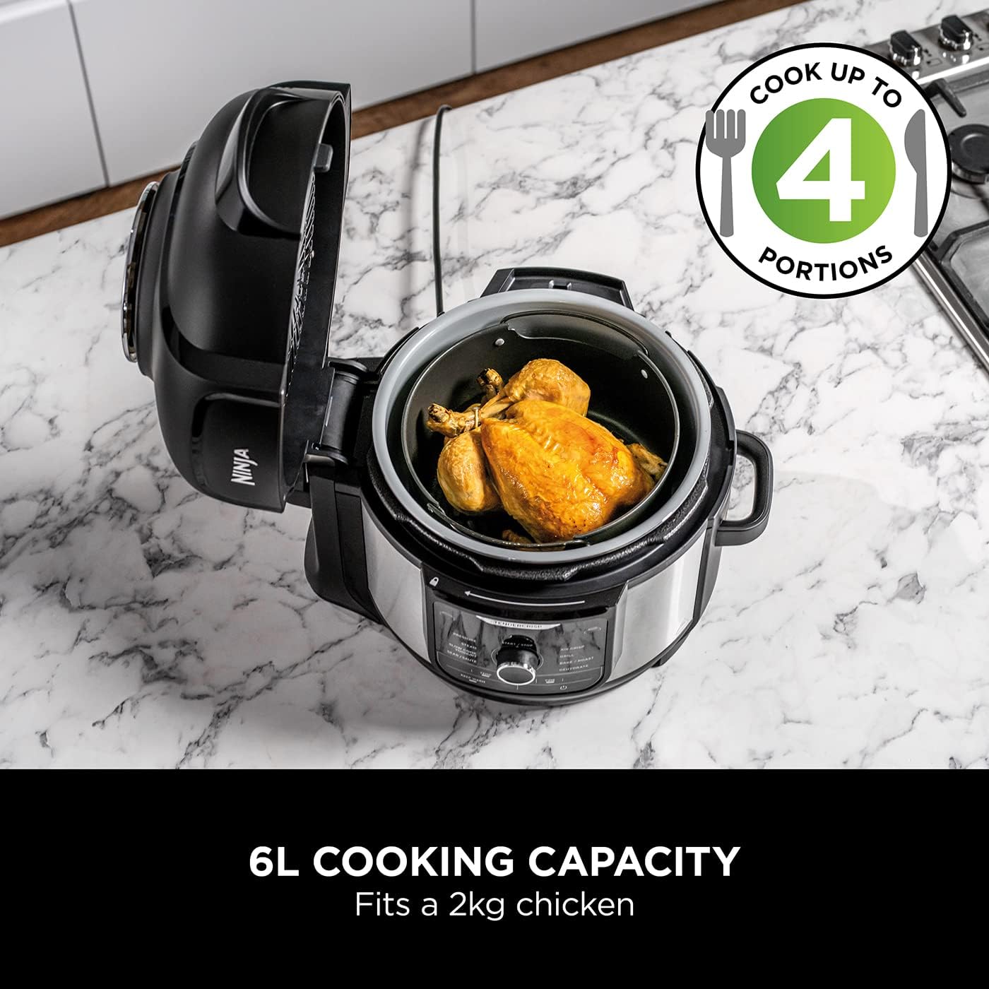 Thumbnail 6 de Ninja Foodi 9-in-1 Multi Cooker OP350UK (6L) – pressure cook, air fry, slow cook & more in one pot