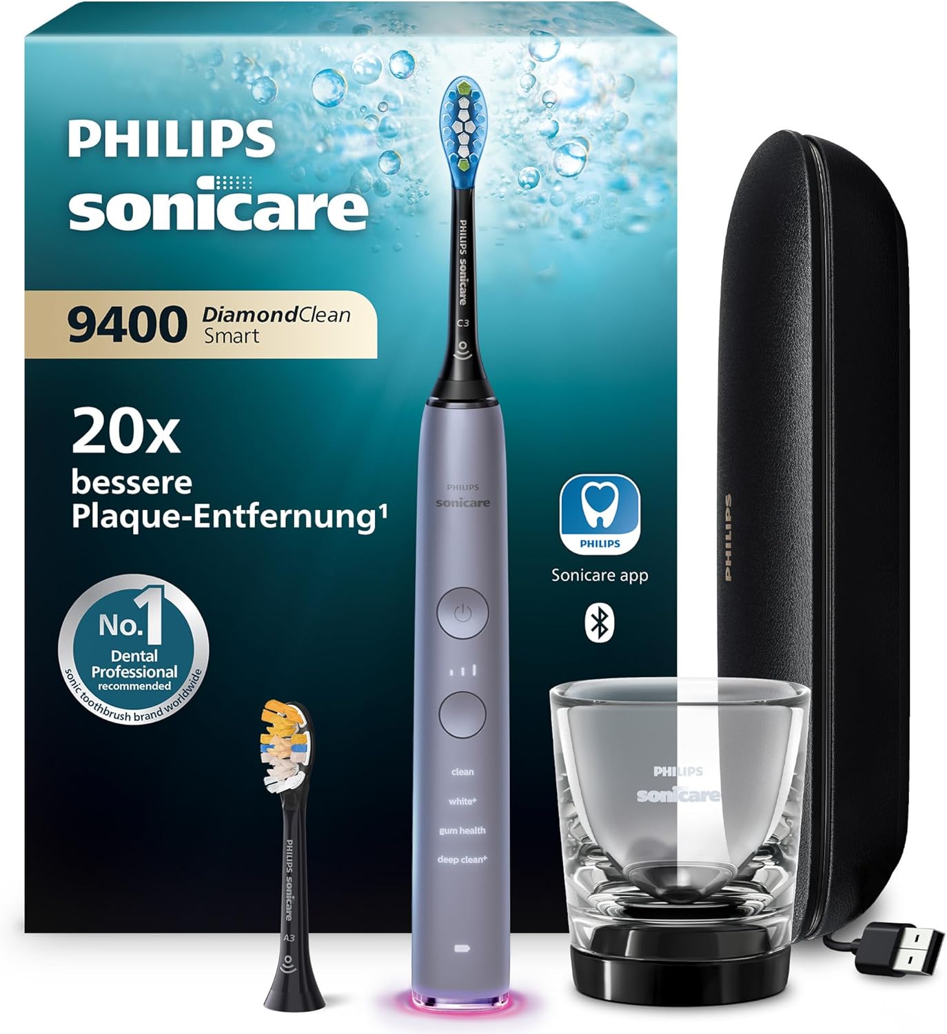 Detalle de Philips Sonicare DiamondClean Smart 9400 elektrische Zahnbürste