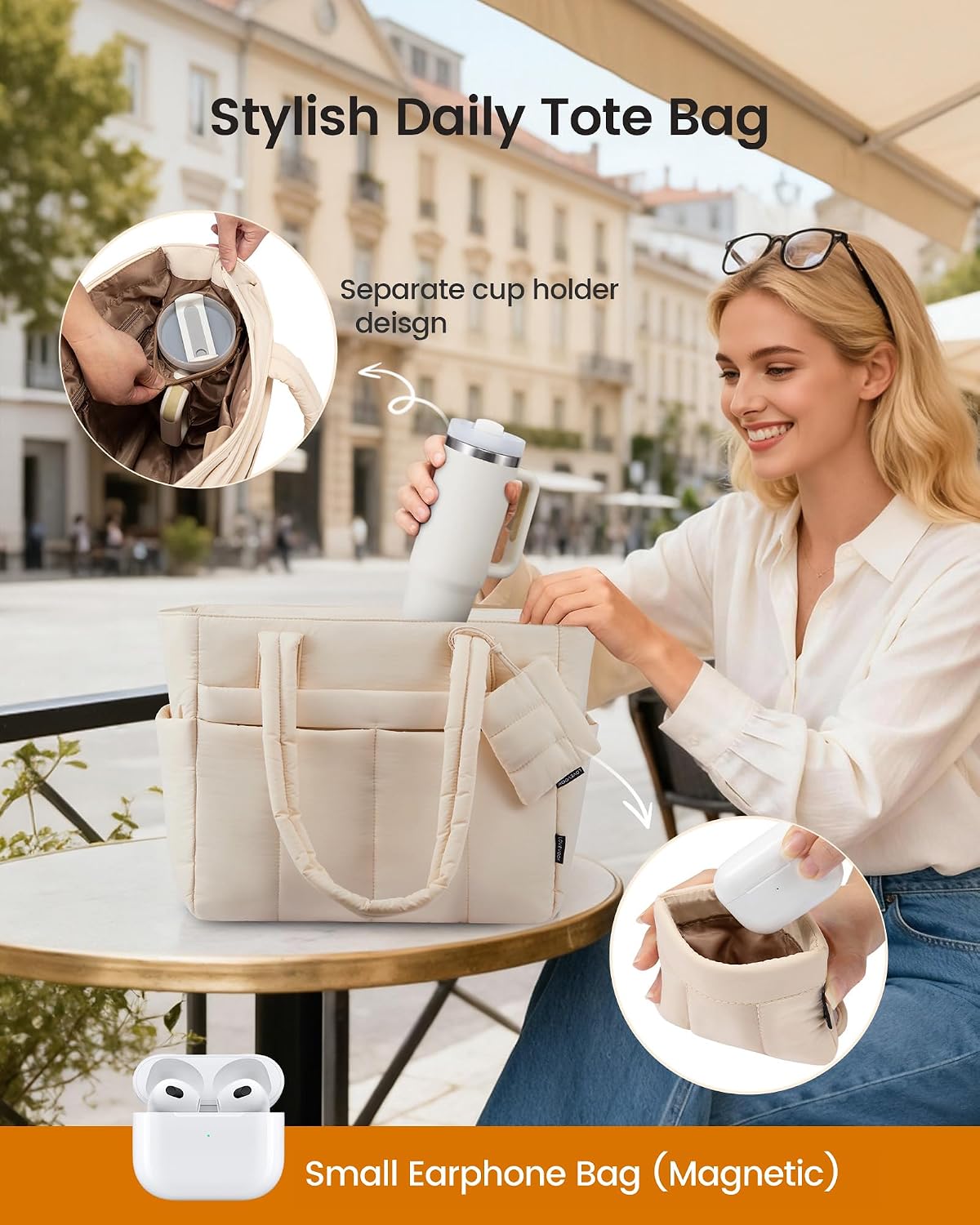 Detalle de LOVEVOOK Shopper Tasche Damen 40×15×33 cm
