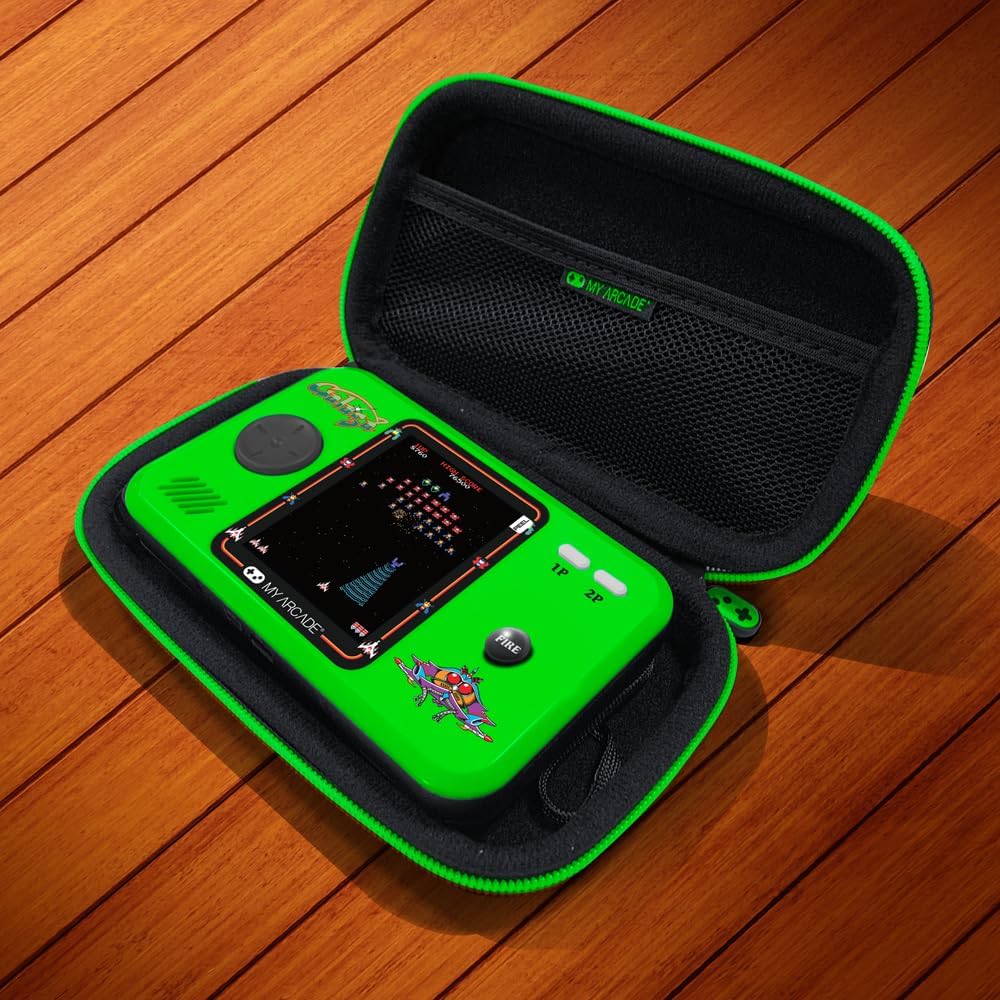 Detalle 2 de MY ARCADE Pocket Player Galaga – przenośna konsola retro z etui i osłoną ekranu