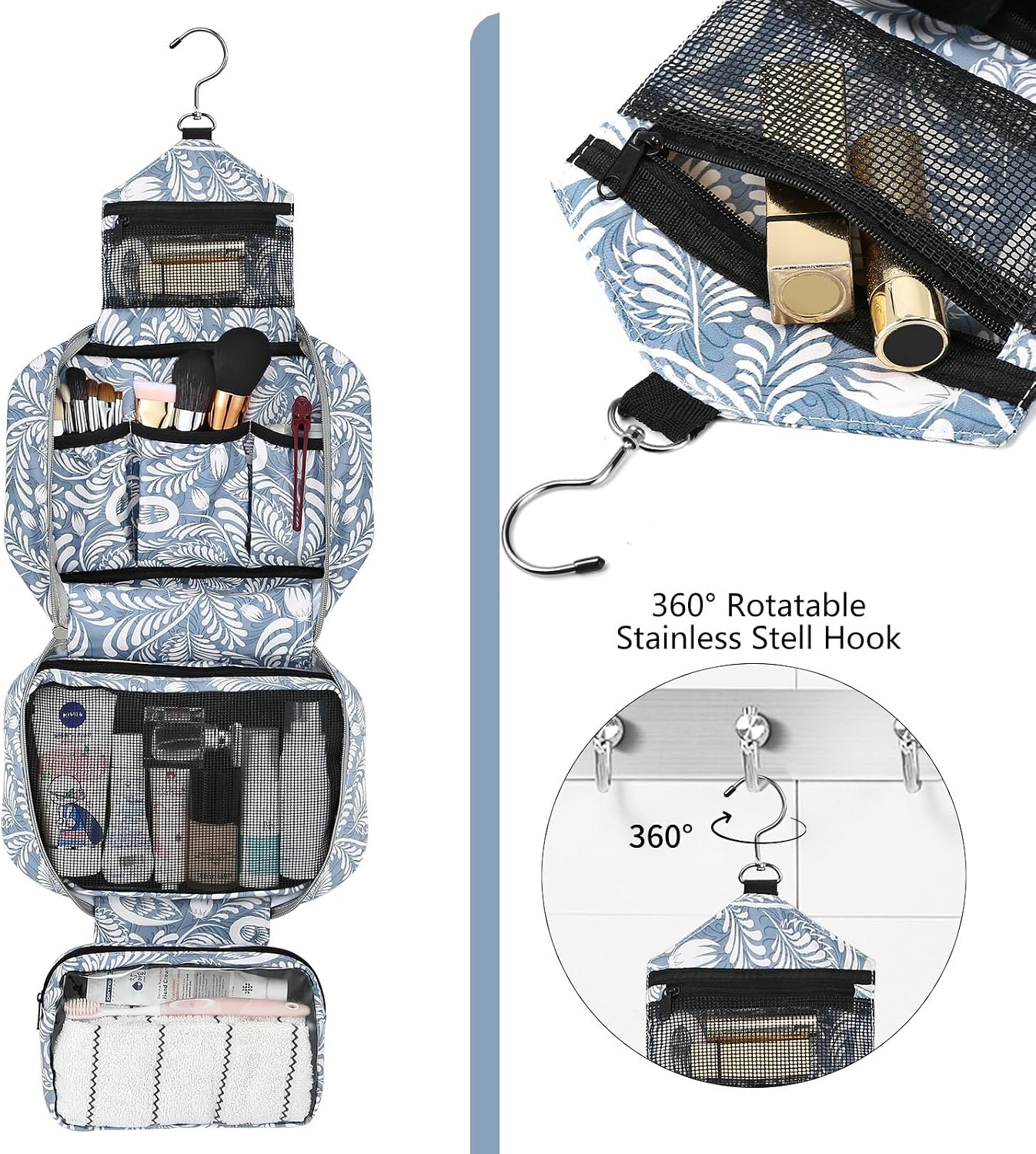 Thumbnail 2 de homchen Hanging Toiletry Bag Travel Kit