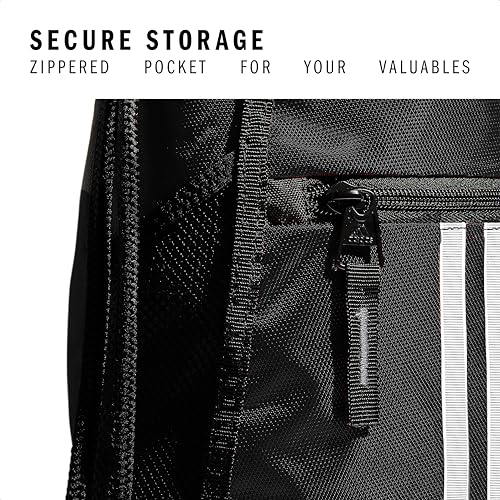 Detalle de adidas Alliance Sackpack – Drawstring Backpack for Sports, Small Gym Bag (Black/2, OSFA)