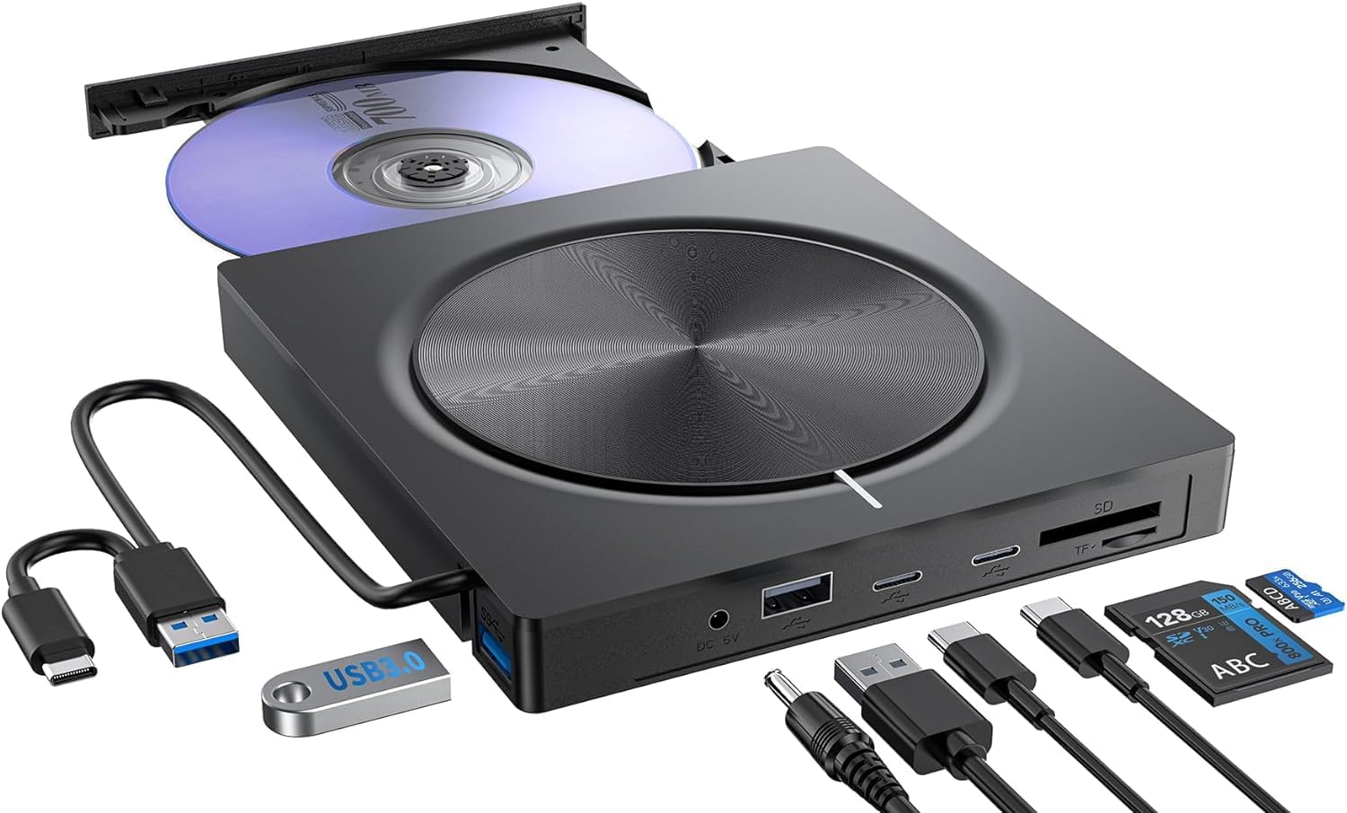 External CD & DVD drive 8 in 1