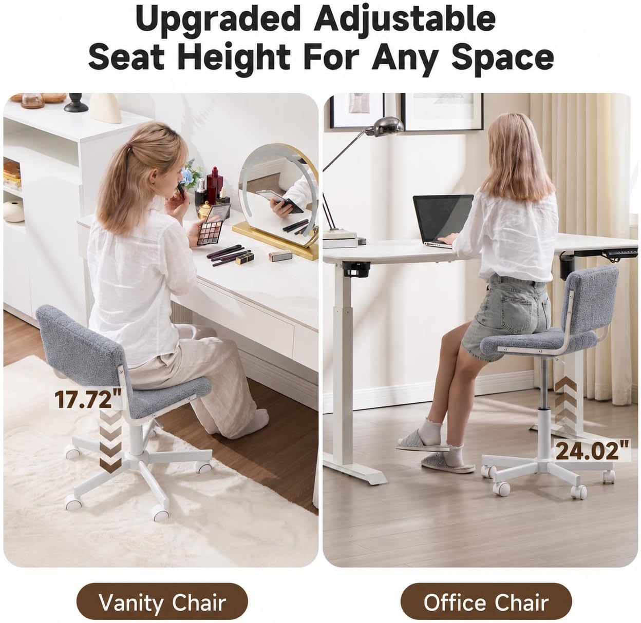 Detalle de Manyday Office Chair, Teddy Fabric