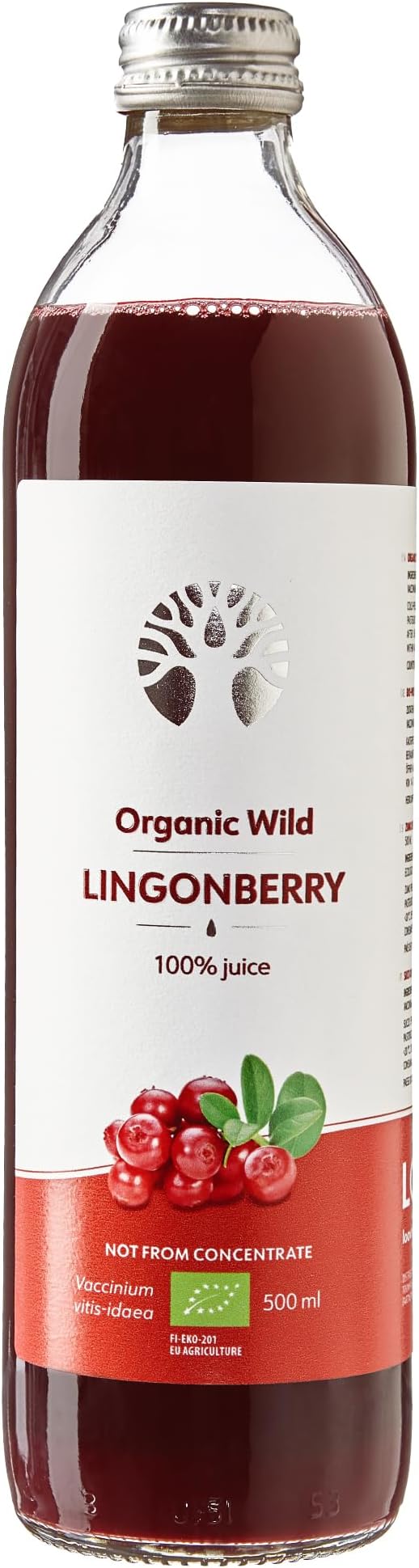 LoOV Zumo de Arándano Rojo Orgánico 500 ml 🍒