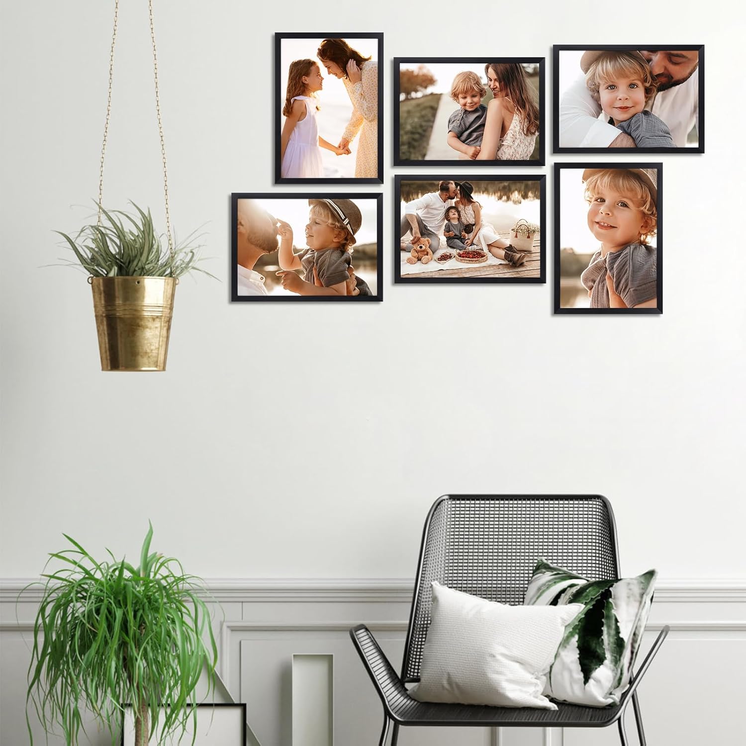Thumbnail 4 de Giftgarden Cadre photo A4 noir 21×29,7 cm pour affichage vertical et horizontal