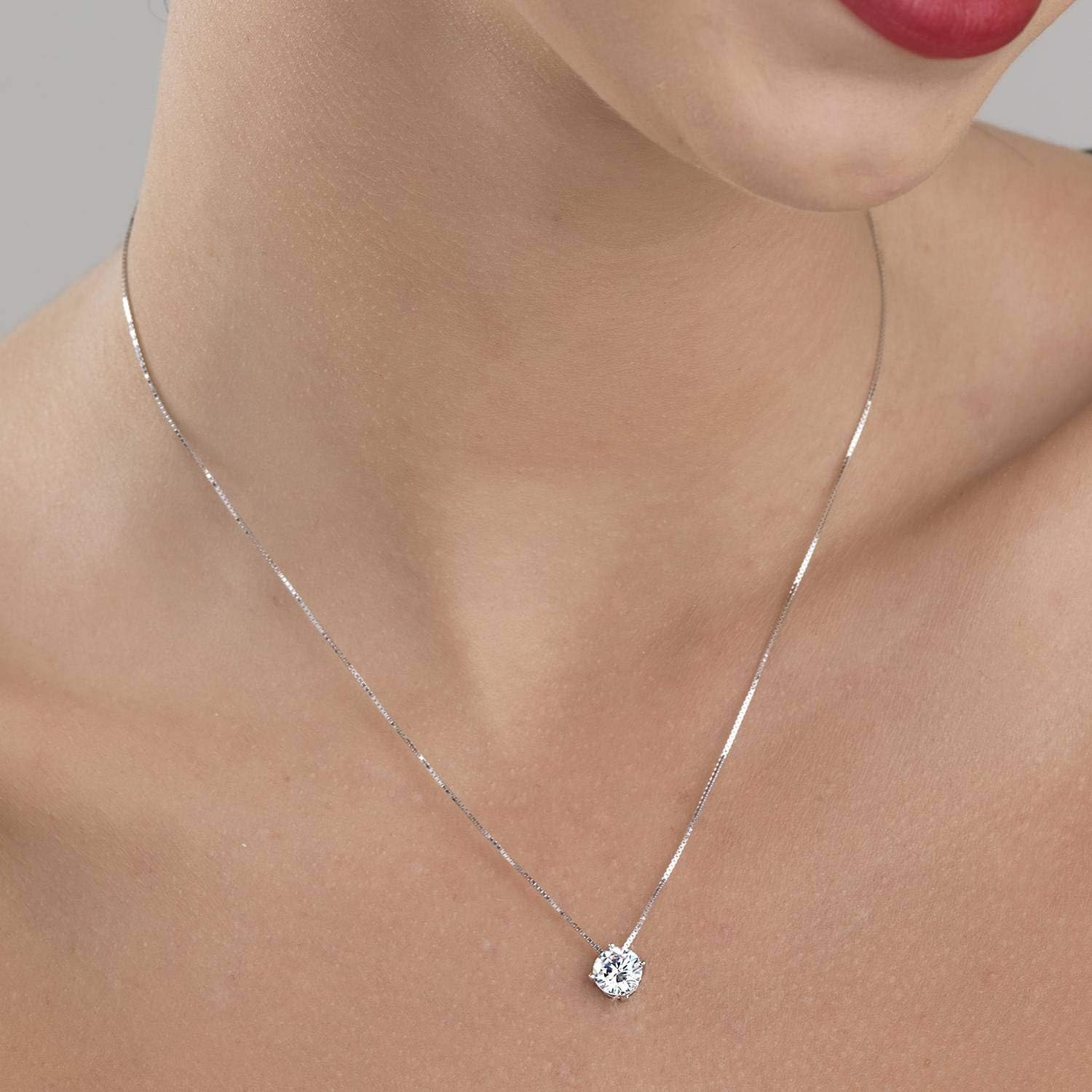 Detalle 2 de Collana da Donna inArgento 925 Punto Luce con Zirconia Cubica di inSCINTILLE