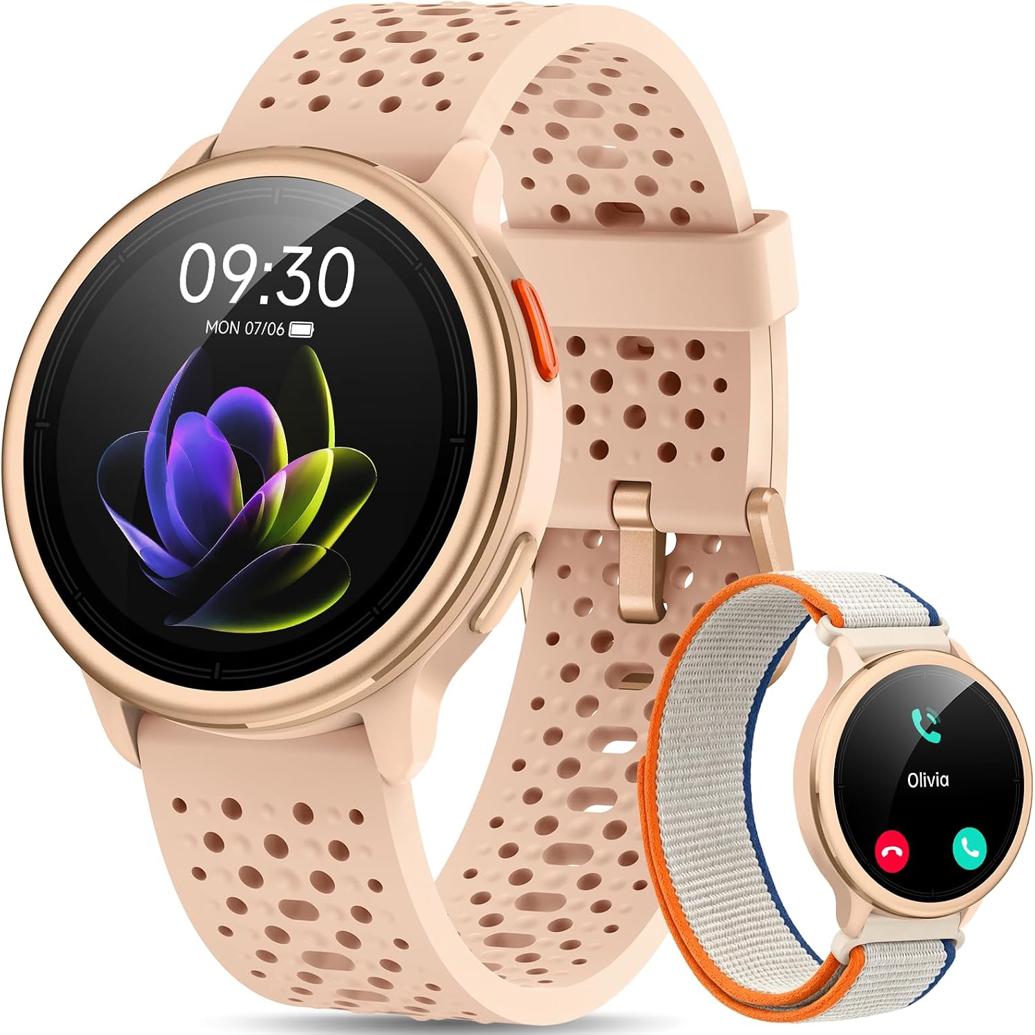 Detalle de Quican Smart Watch for Women and Men — 1.27" AMOLED, 120+ Sports, 3ATM, Bluetooth Calling