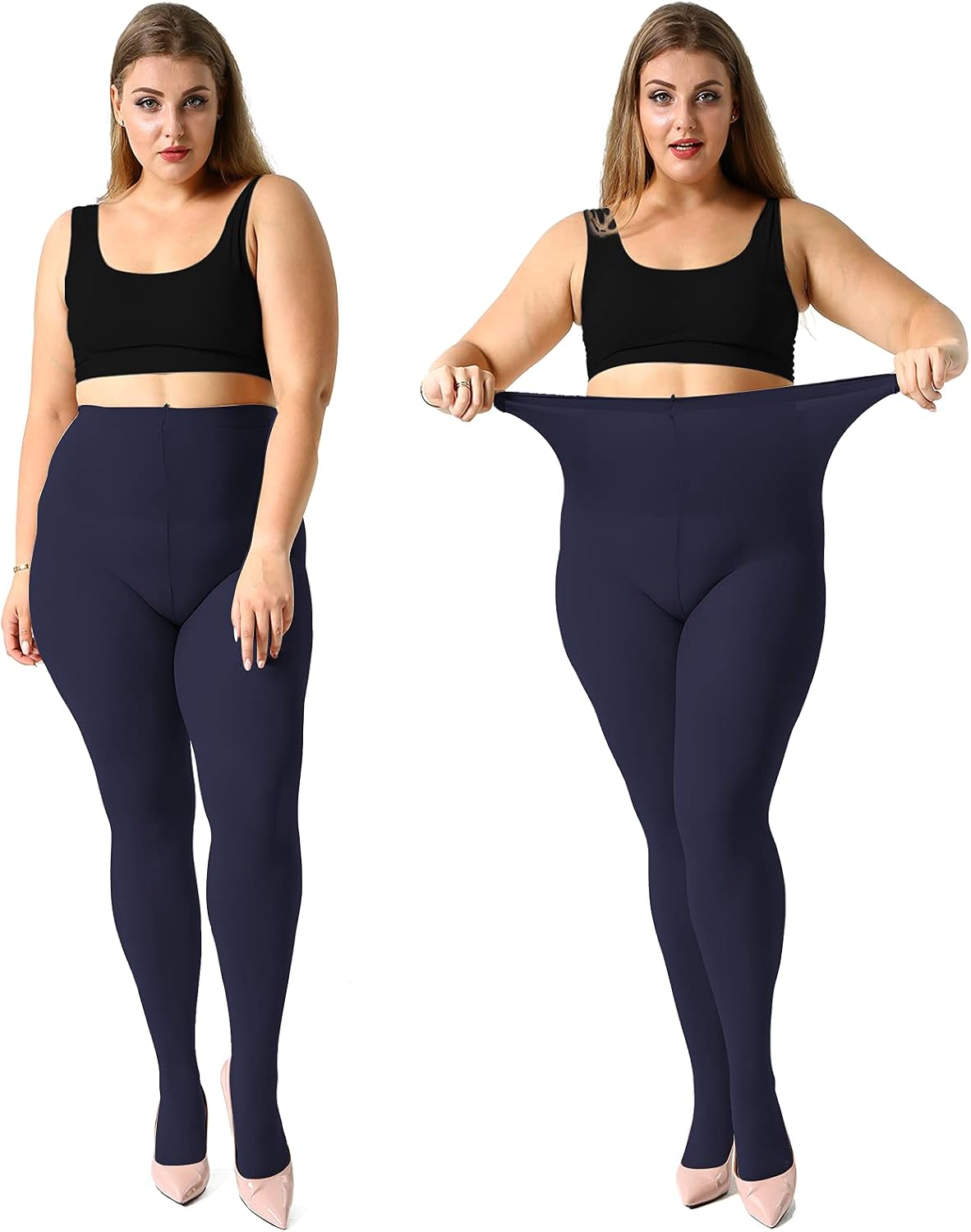 Thumbnail 3 de MANZI 70 denier Plus Size Control Top Tights