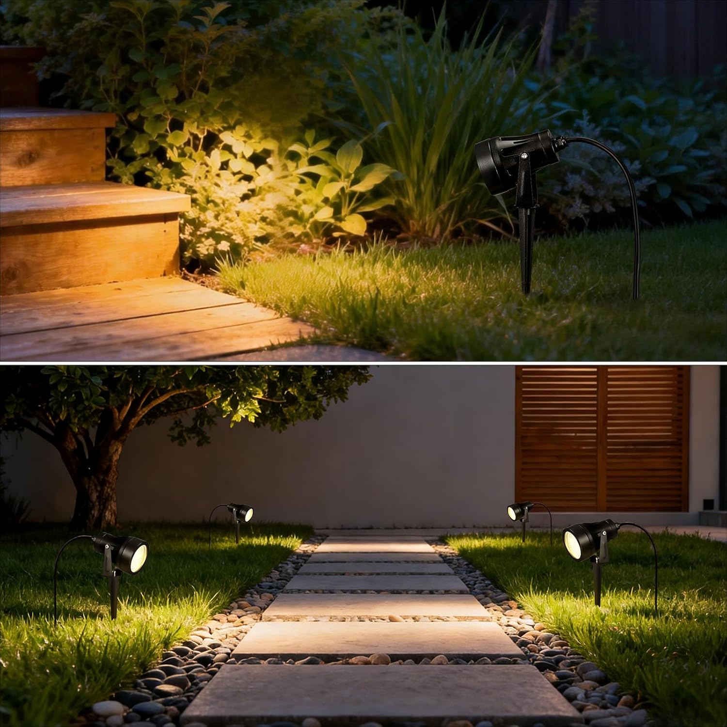 Thumbnail 6 de 2 Faretti da Giardino con Picchetto di Alimentazione 7W LED, IP65, 700LM, 220V – 2 pezzi