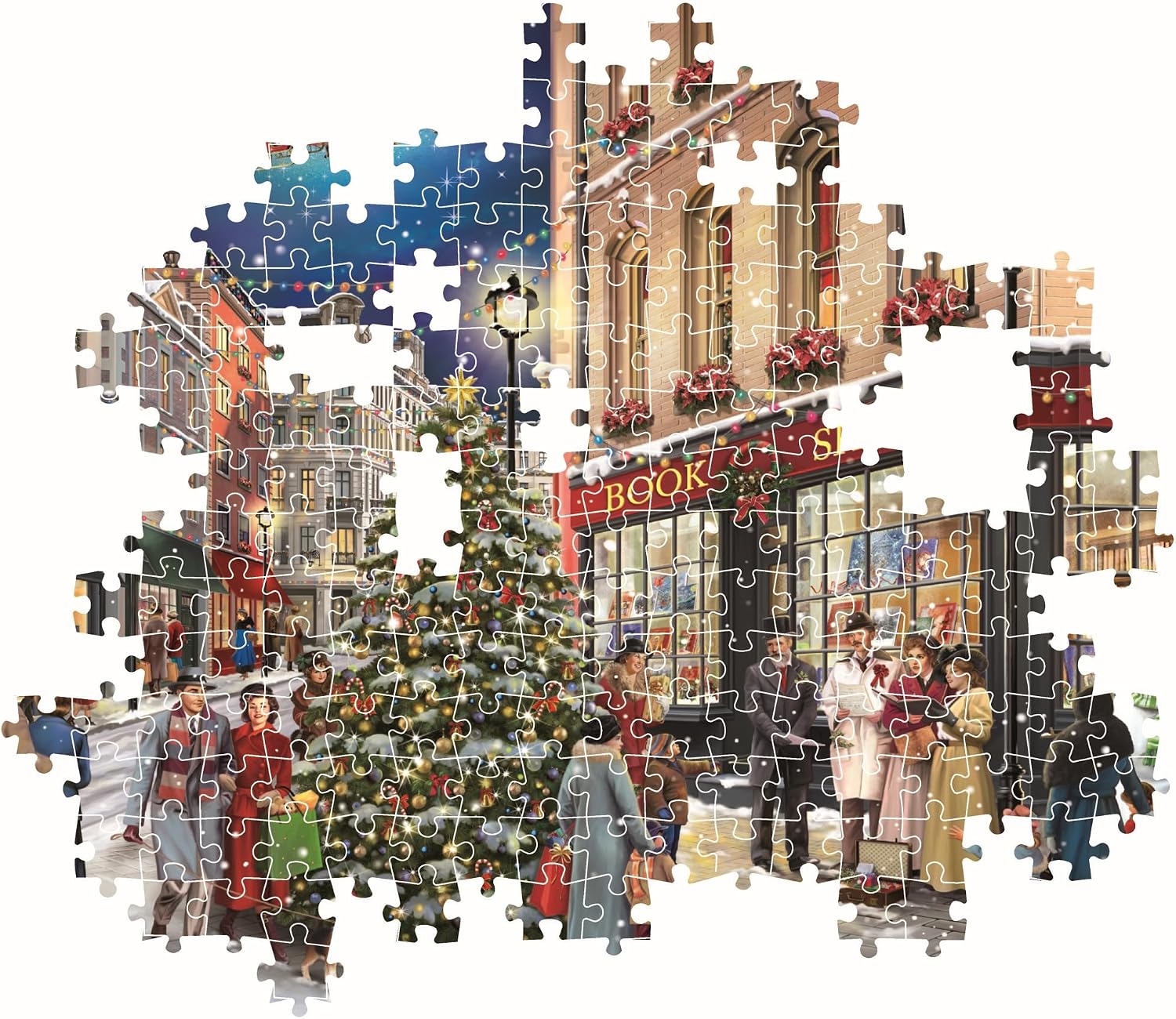 Thumbnail 4 de Clementoni Puzzle La Promenade de Noël Compact 1000 pièces (70 x 50 cm) — Design tendances, avec poster