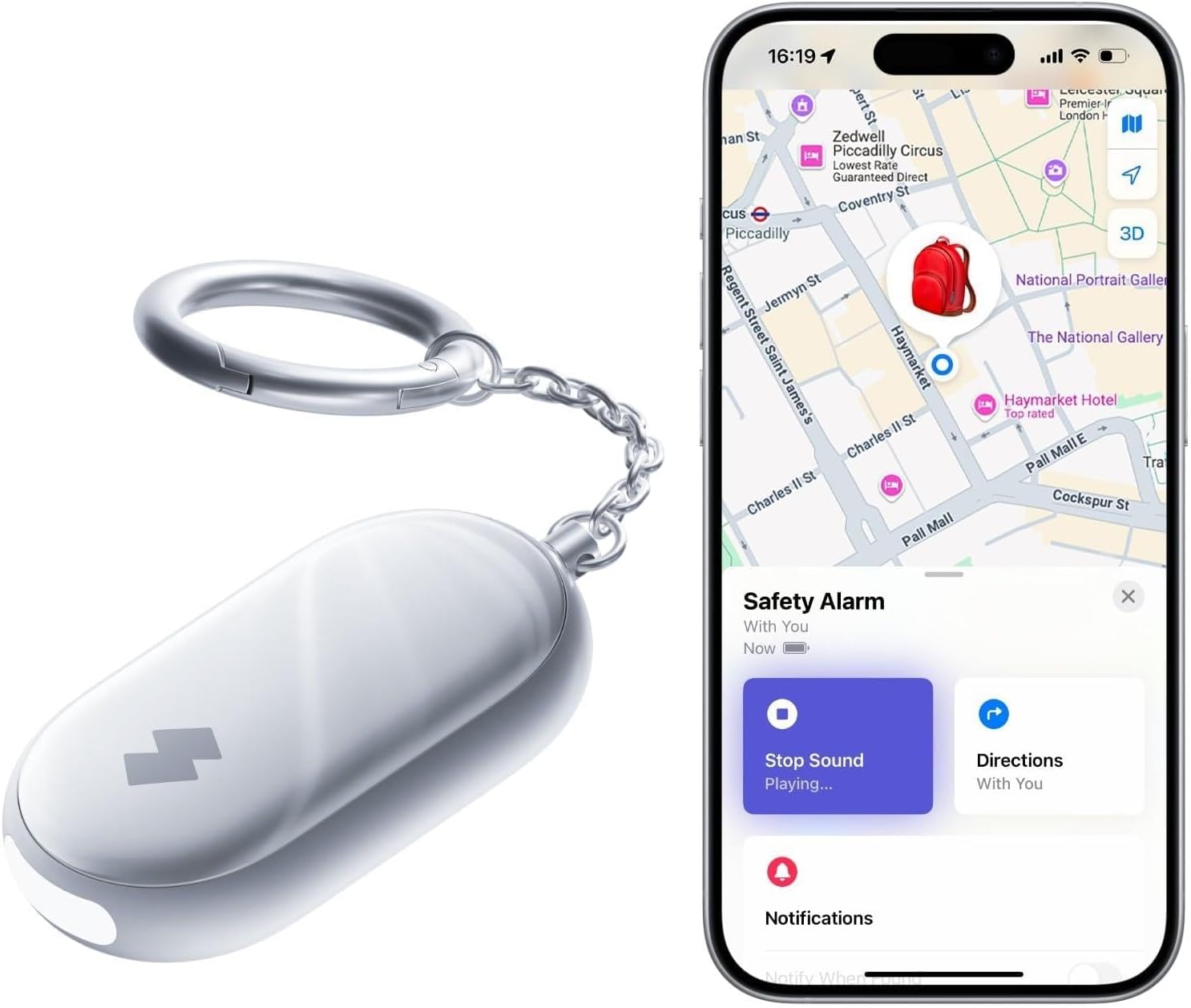 Detalle de SwitchBot Alarme de Sécurité 130 dB 🔔