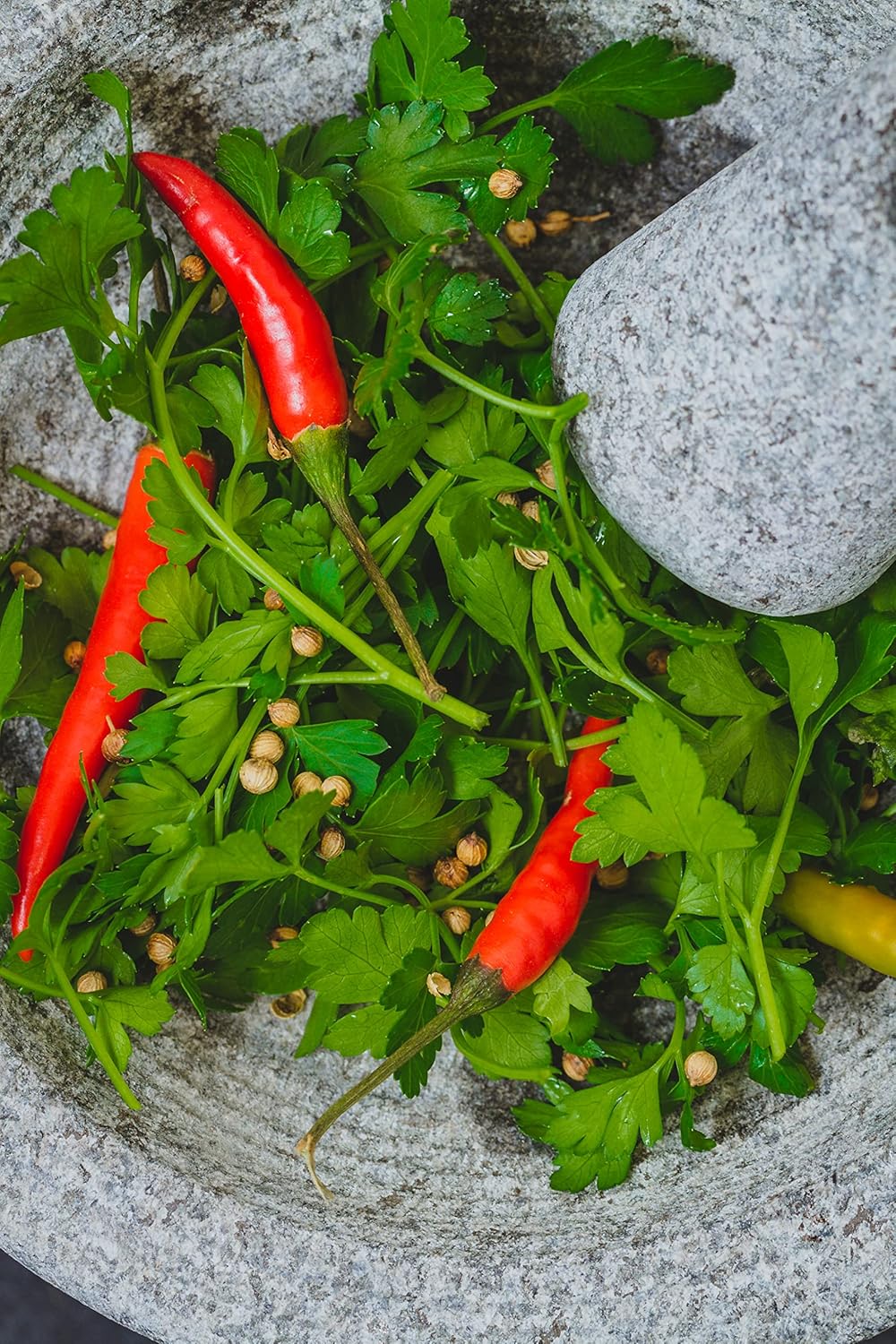 Thumbnail 3 de KitchenCraft World of Flavours Mortero Mexicano en Granito 20cm 🥄