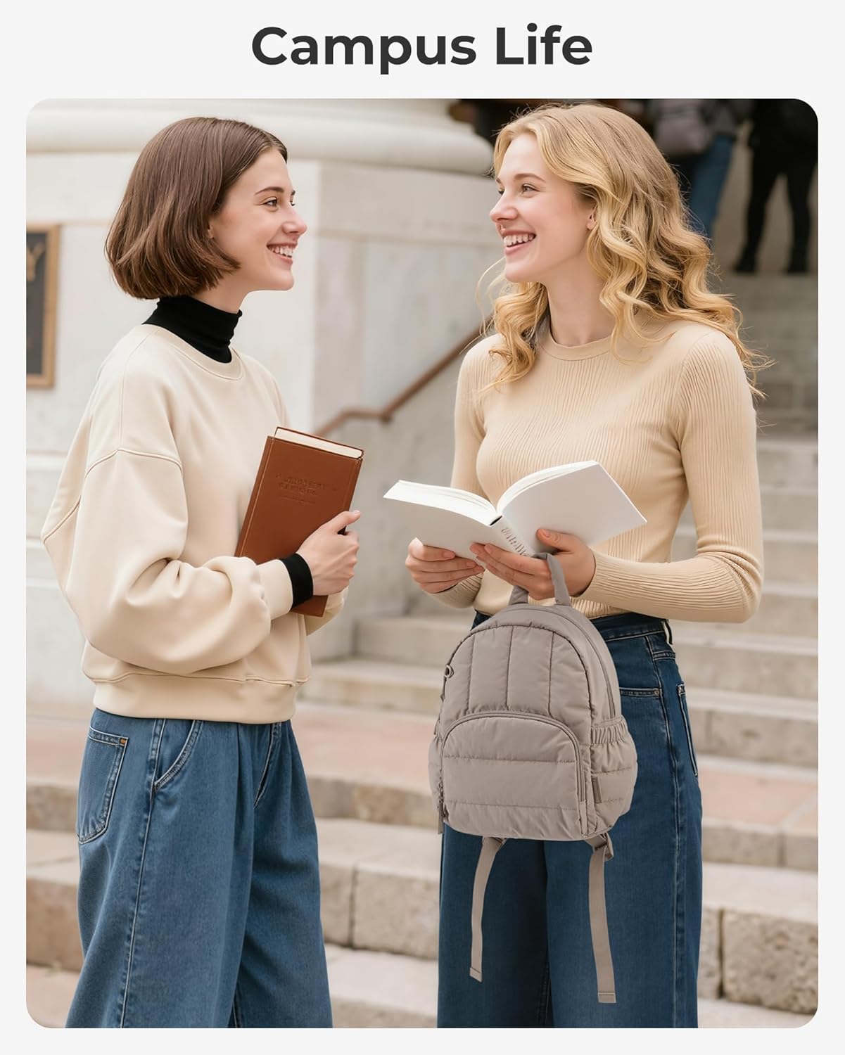 Thumbnail 6 de Bagsmart Mini Sling: Lightweight Quilted Backpack for Women