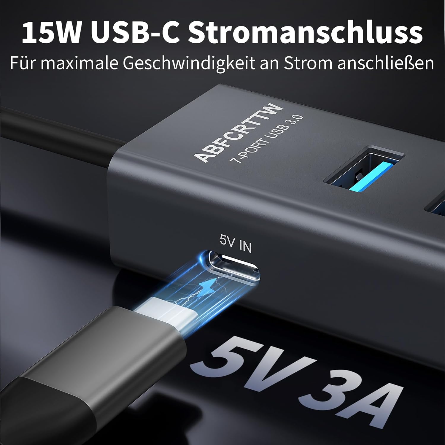 Thumbnail 4 de 7-Port USB Hub 3.0 120 cm 🖥