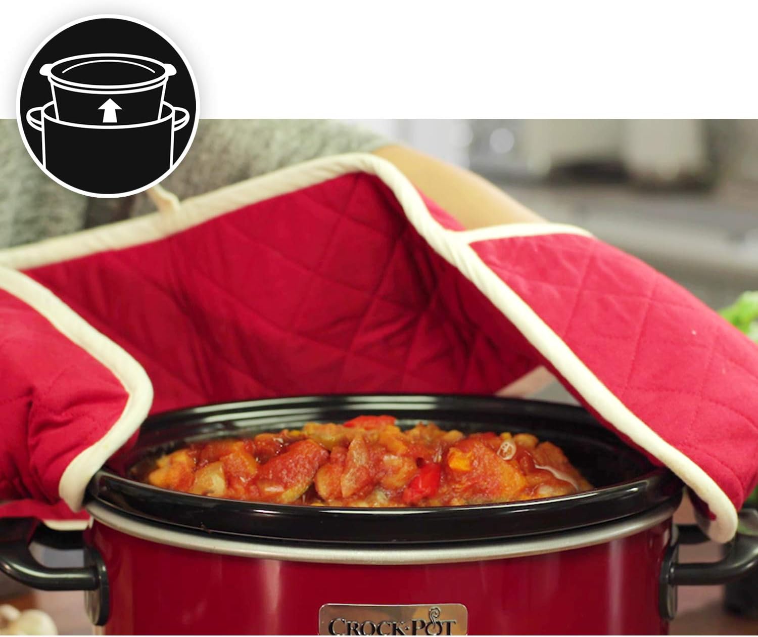 Detalle de Crock-Pot SCV400RD Olla eléctrica de cocción lenta 3,5 L 🍲